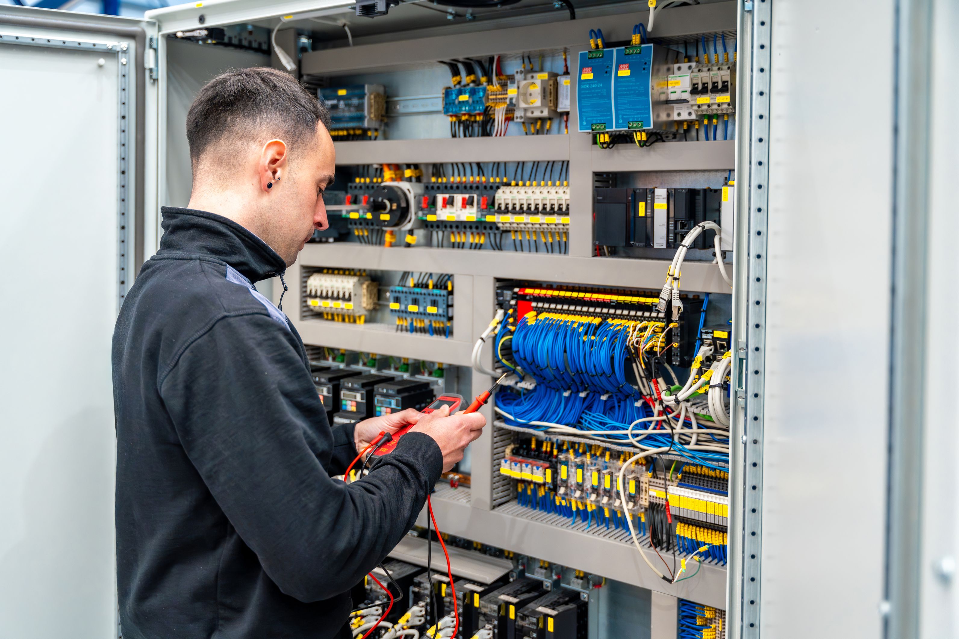 Control cabinet production manager, Senior control cabinet assembler